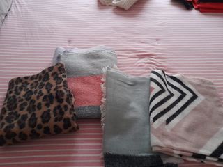 Bufandas de punto con estampado