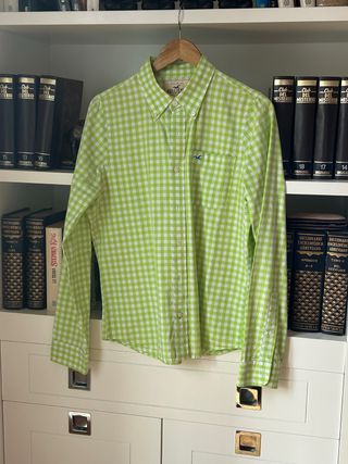 Camisa Hollister cuadros verde