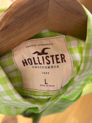 Camisa Hollister cuadros verde