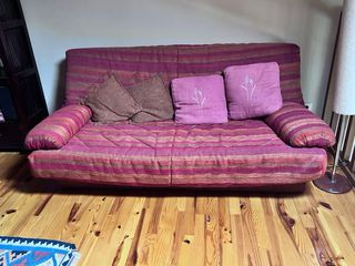 Sofá 3 plazas y sofá 2 plazas beige.