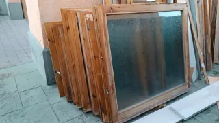 Ventanas de madera con cristal doble