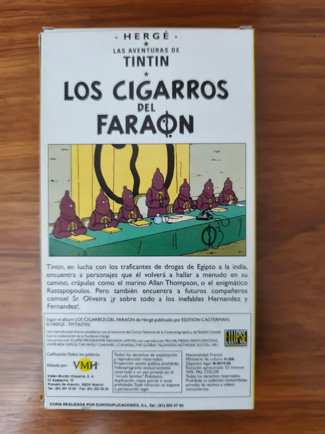 VHS Tintin: I sigari del faraone