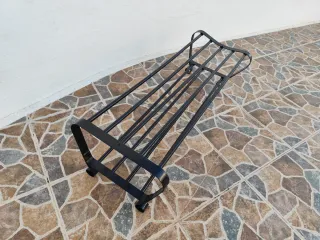 Oferta! Zapatero Ikea Portis Metal Negro.