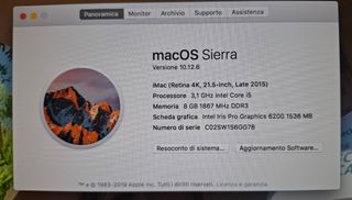Apple iMac con macOS Sierra
