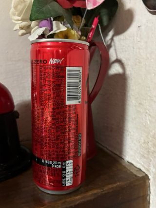 Lattina Coca Cola Zero Corea del Sud