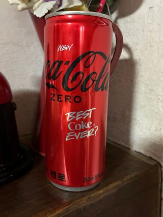 Lattina Coca Cola Zero Corea del Sud