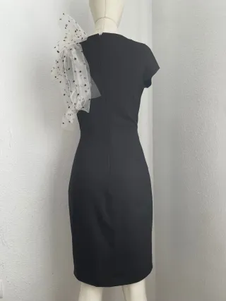 Vestido Matilde Cano Talla 42 Negro/Blanco