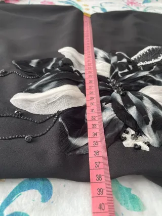 Vestido Matilde Cano Talla 42 Negro/Blanco