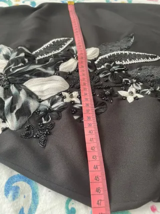 Vestido Matilde Cano Talla 42 Negro/Blanco