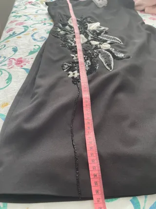 Vestido Matilde Cano Talla 42 Negro/Blanco