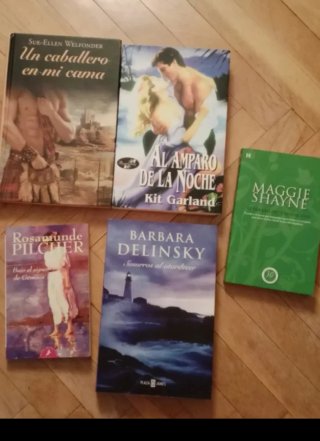 Lote 5 libros Novela romántica I