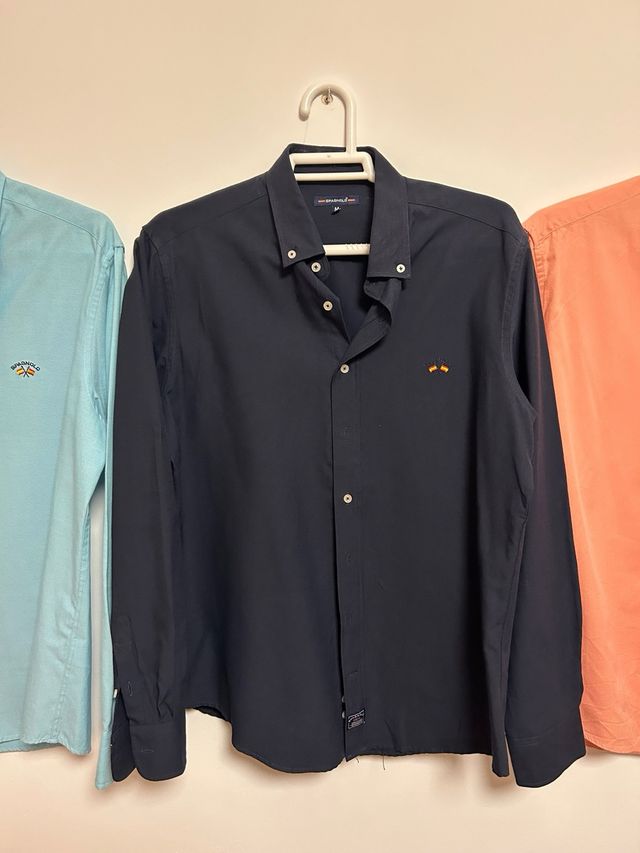 Pack 3 Camisas Spagnolo M Azul Naranja