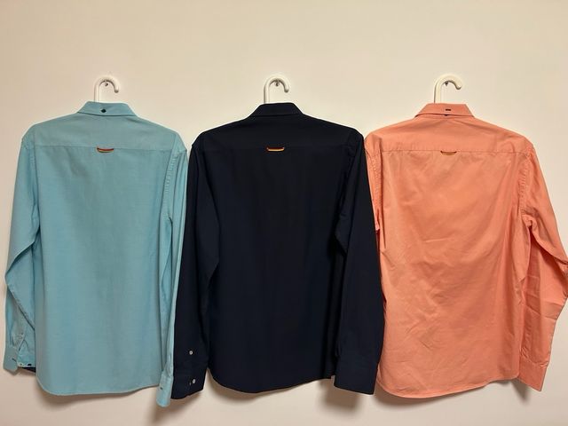 Pack 3 Camisas Spagnolo M Azul Naranja