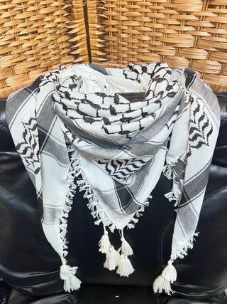 Pañuelo Palestino (Kufiya) normal Blanco y Negro