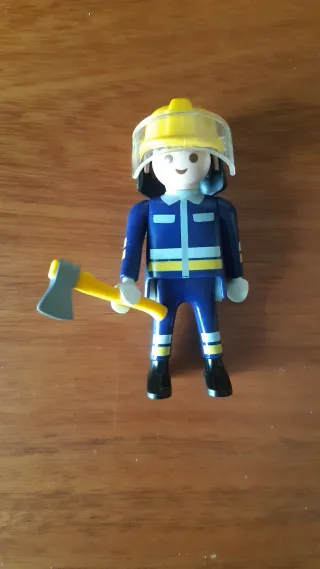 Playmobil figuras de Ladrón y Bombero