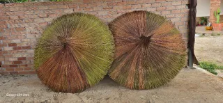 Pérgola de paja para jardín