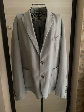 Giacca Grigio/Celeste Oversize