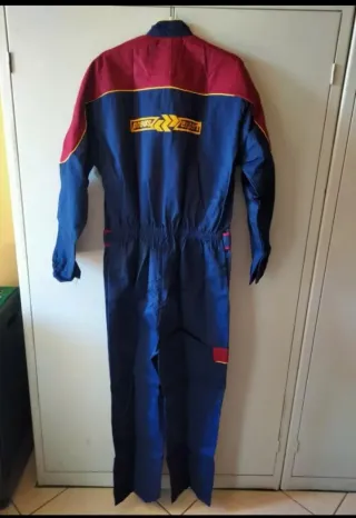 2 Tute da lavoro uomo blu/bordeaux taglia XL.