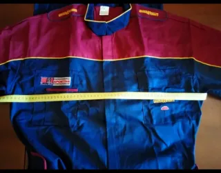 2 Tute da lavoro uomo blu/bordeaux taglia XL.