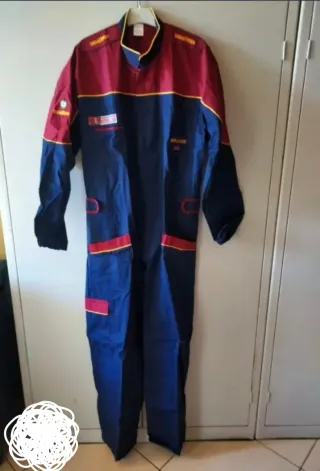 2 Tute da lavoro uomo blu/bordeaux taglia XL.