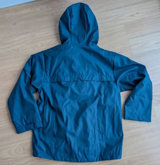 Chubasquero Zara engomado azul nuevo