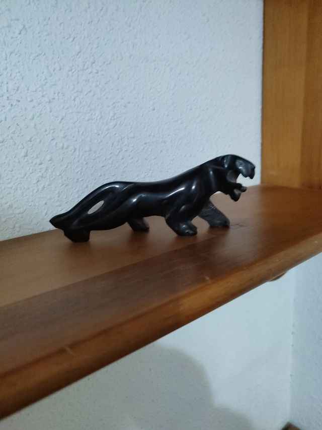 Escultura Pantera Negra Jaguar Piedra
