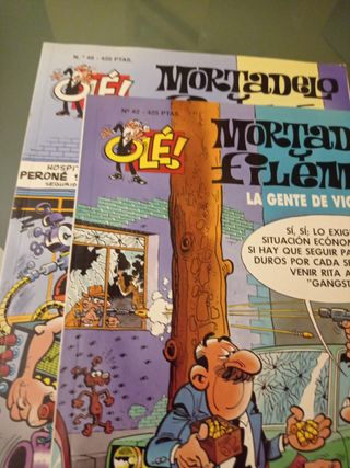 Mortadelo y Filemón ,son dos cómic.Año 2000 y 2001