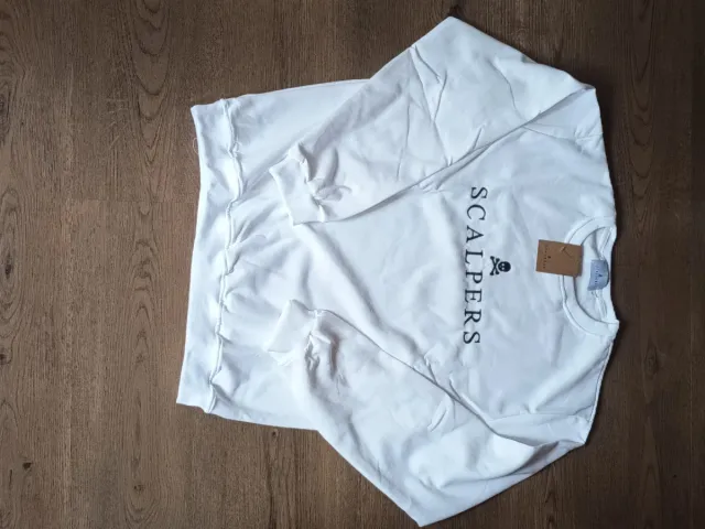 Sudadera Scalpers Unisex Blanca