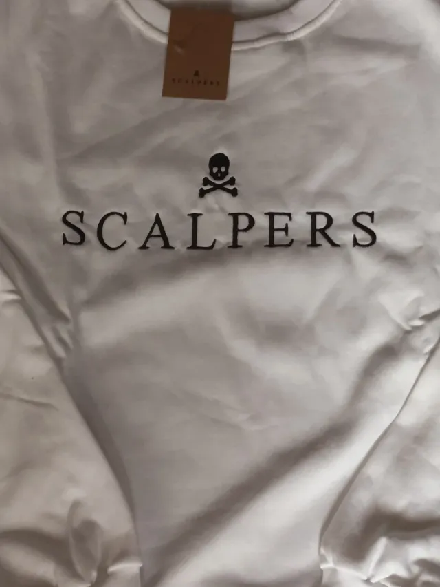 Sudadera Scalpers Unisex Blanca