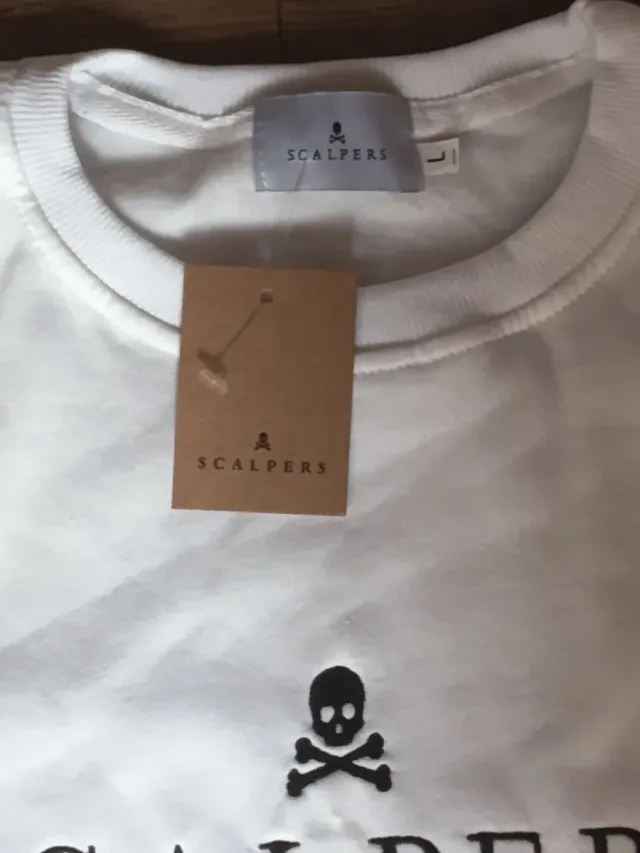 Sudadera Scalpers Unisex Blanca