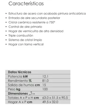 Estufa de leña nueva