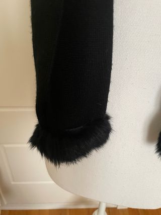 Cárdigan 2 piezas con pelo - Años 90