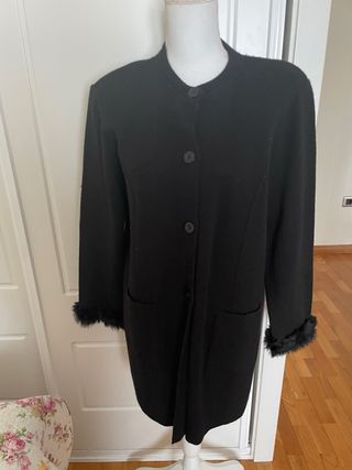 Cárdigan 2 piezas con pelo - Años 90