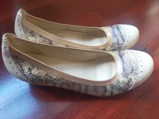 Zapatos bailarina piel talla 40