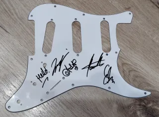 ARCH ENEMY GOLPEADOR GUITARRA FIRMADO COMPLETO