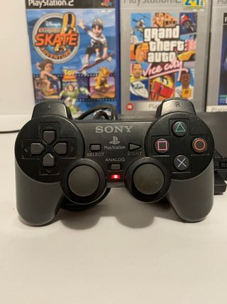 Consola PS2 Slim + 3 Juegos + Mando