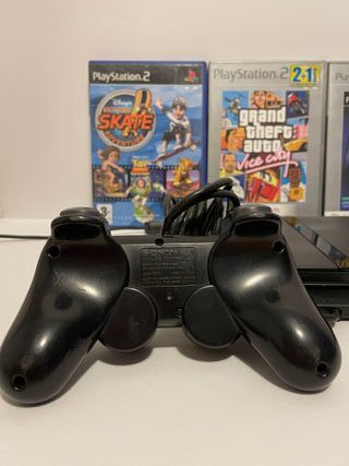 Consola PS2 Slim + 3 Juegos + Mando