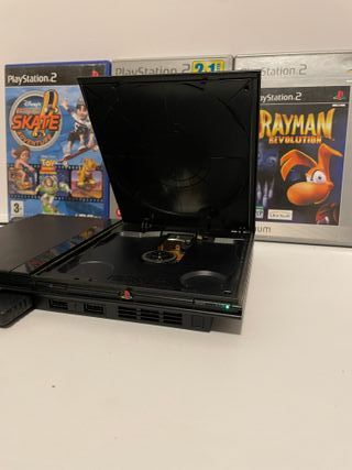 Consola PS2 Slim + 3 Juegos + Mando