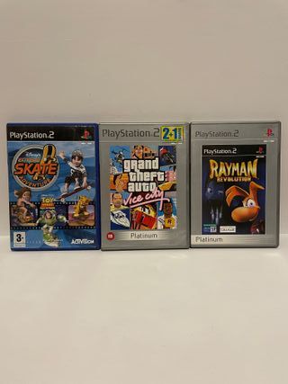 Consola PS2 Slim + 3 Juegos + Mando