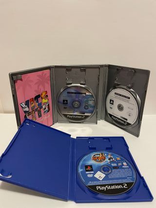 Consola PS2 Slim + 3 Juegos + Mando