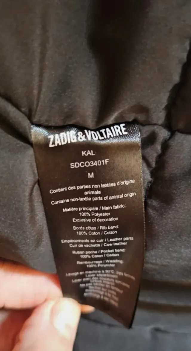 Chaqueta bomber Zadig & Voltaire negra