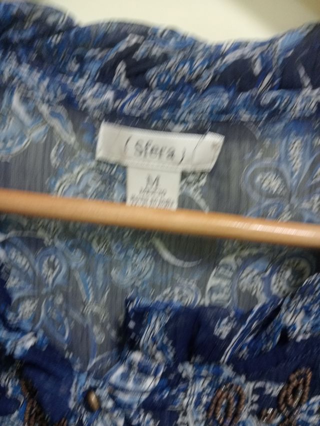 Blusón gasa Sfera estampado paisley azul M