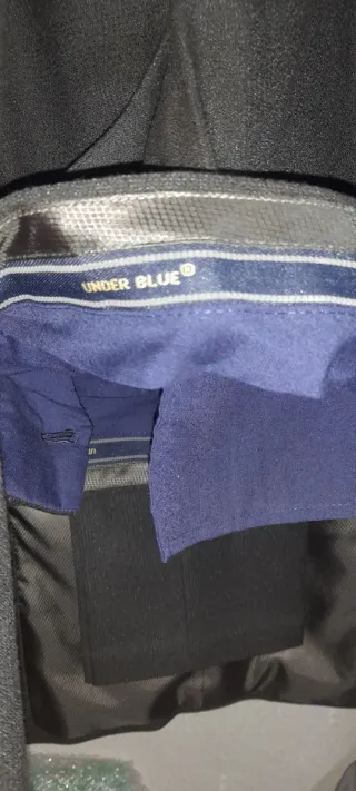 Traje Under Blue Gold Line Negro Talla 46 Slim Fit