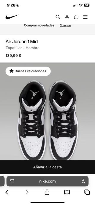 Nike Air Jordan 1 Mid Zapatillas Hombre