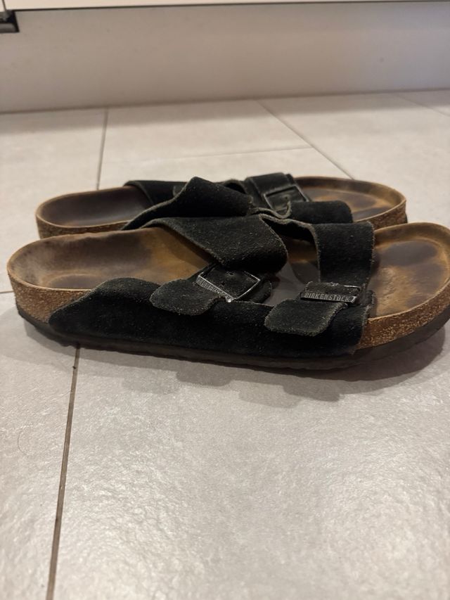 Birkenstock Negro Suede Talla 45