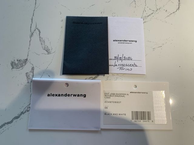 Alexander Wang mini raso nero originale 