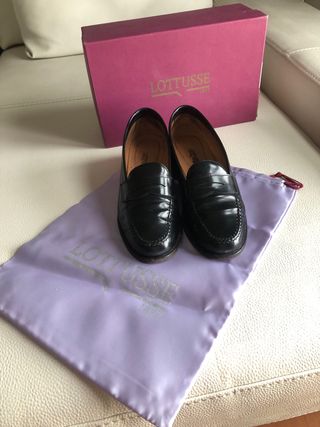 Mocasines Lottusse Piel Negro Talla 37.5