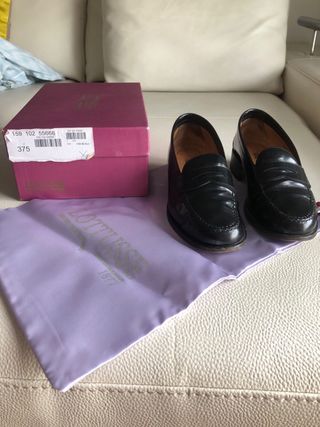 Mocasines Lottusse Piel Negro Talla 37.5