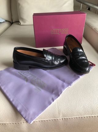 Mocasines Lottusse Piel Negro Talla 37.5