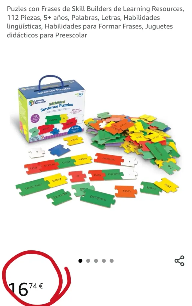 Jogo de frases de Recursos de Aprendizagem